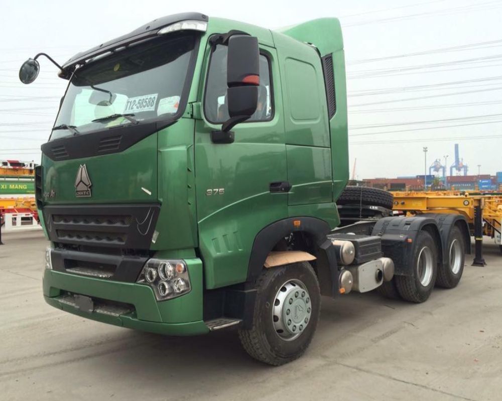 A7 Прицеп-тяжеловоз с тандемной осьюголовка трактора 1000x800 - Sinotruks